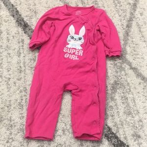 🦋FREE SHIP $50🦋 Bunny Pink  Pajama 18-24